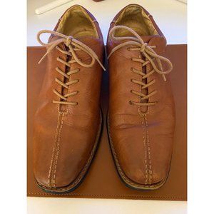 Sandro Moscoloni Dress Shoes Men Size 9.5D Brown Leather Split Toe Oxford Brazil